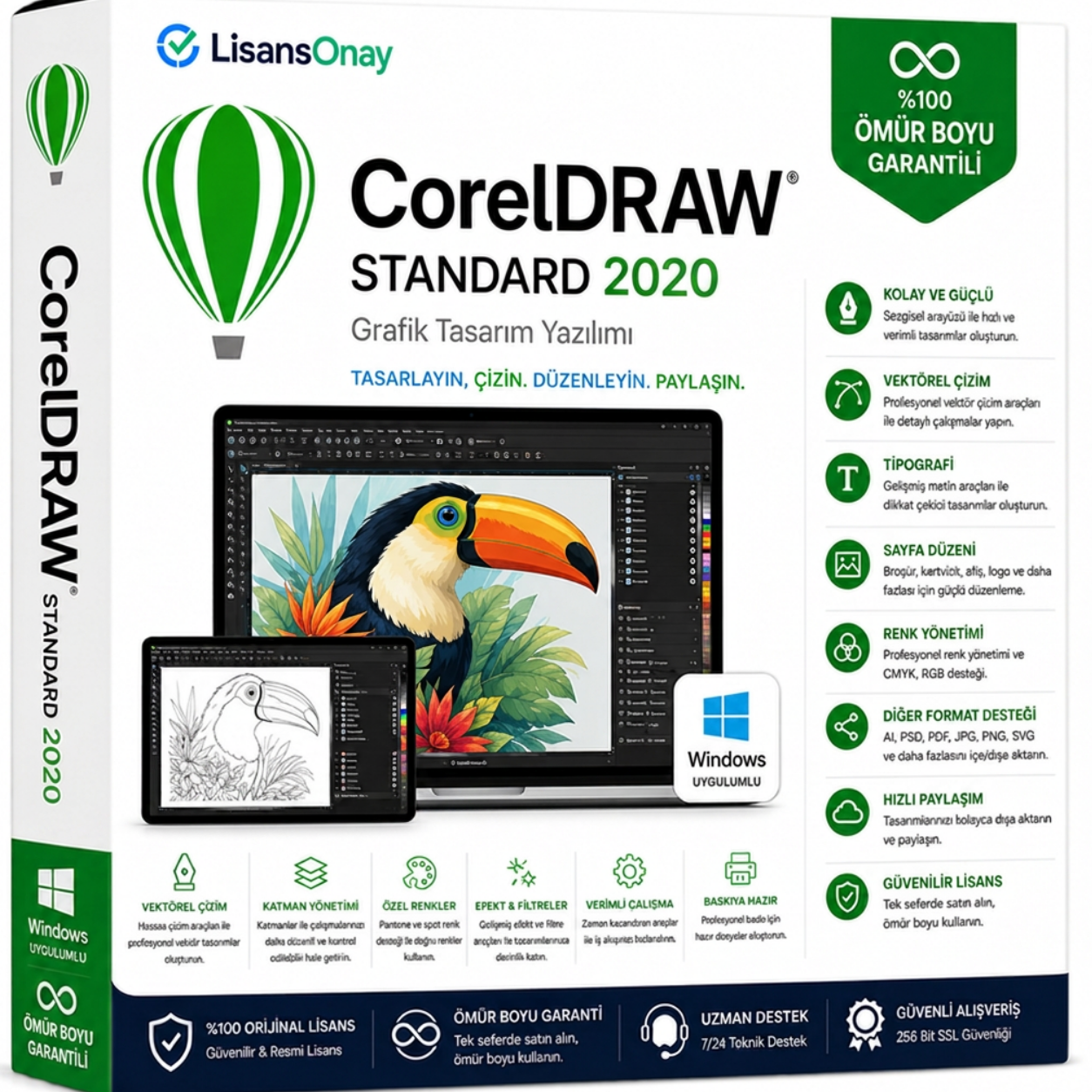 CorelDRAW Standard 2020 Lisans Anahtarı