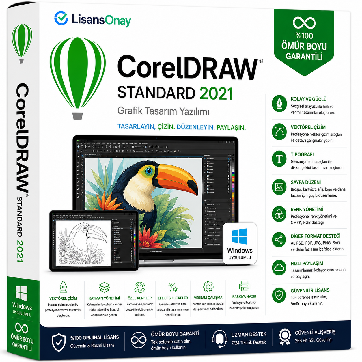 CorelDRAW Standard 2021 Dijital Lisans Anahtarı