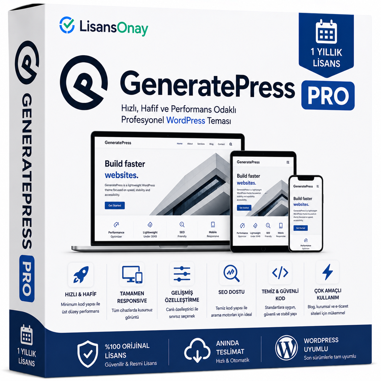 GeneratePress Premium Orijinal Lisans Anahtarı