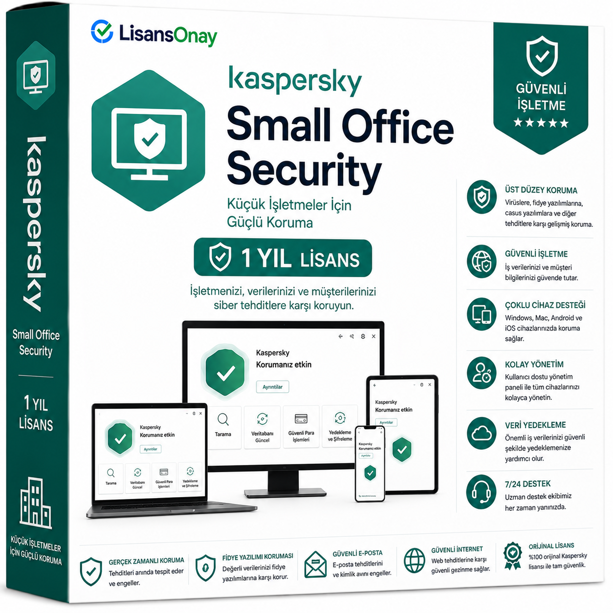 Kaspersky Small Office Security 1 Yıllık Lisans Anahtarı