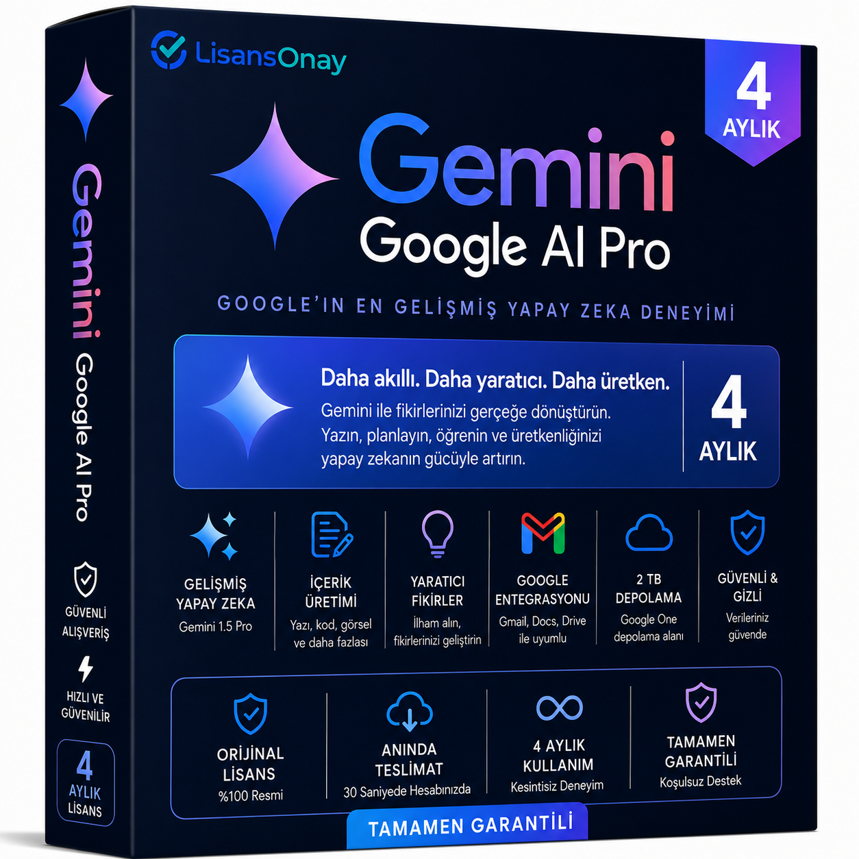 Google Gemini Pro AI 4 Aylık Abonelik Paketi