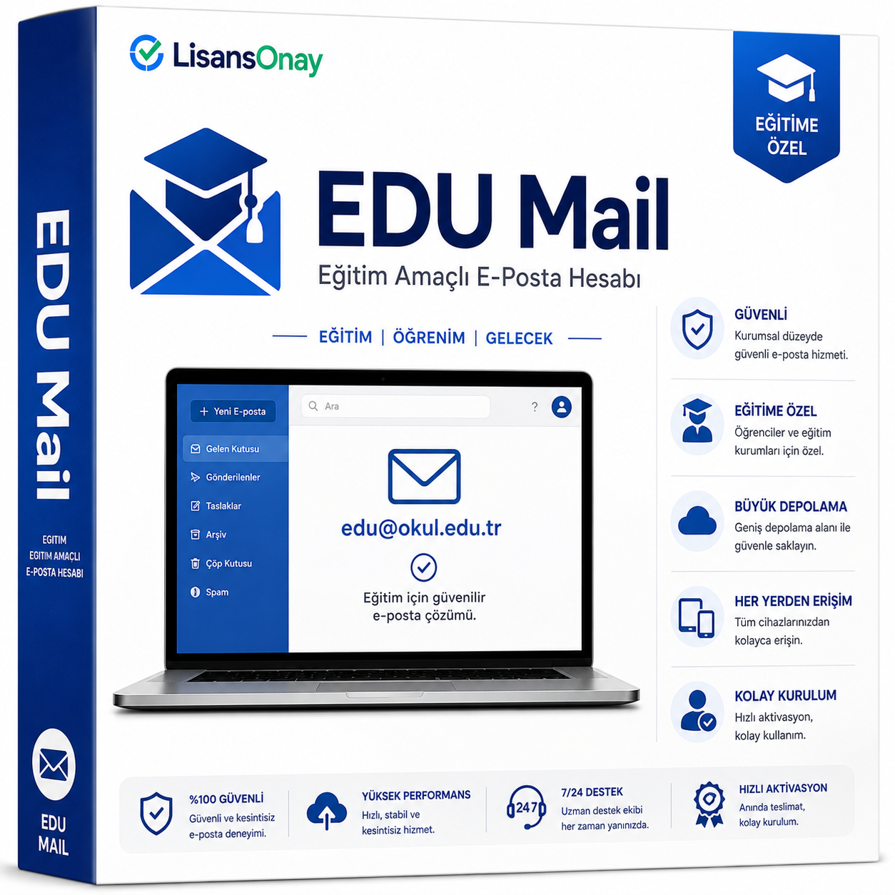 EDU Uzantılı E-Posta Hesabı Paketi (10 Adet)