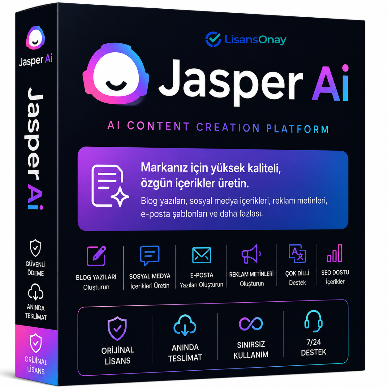 Jasper AI Yapay Zeka Asistanı Aboneliği