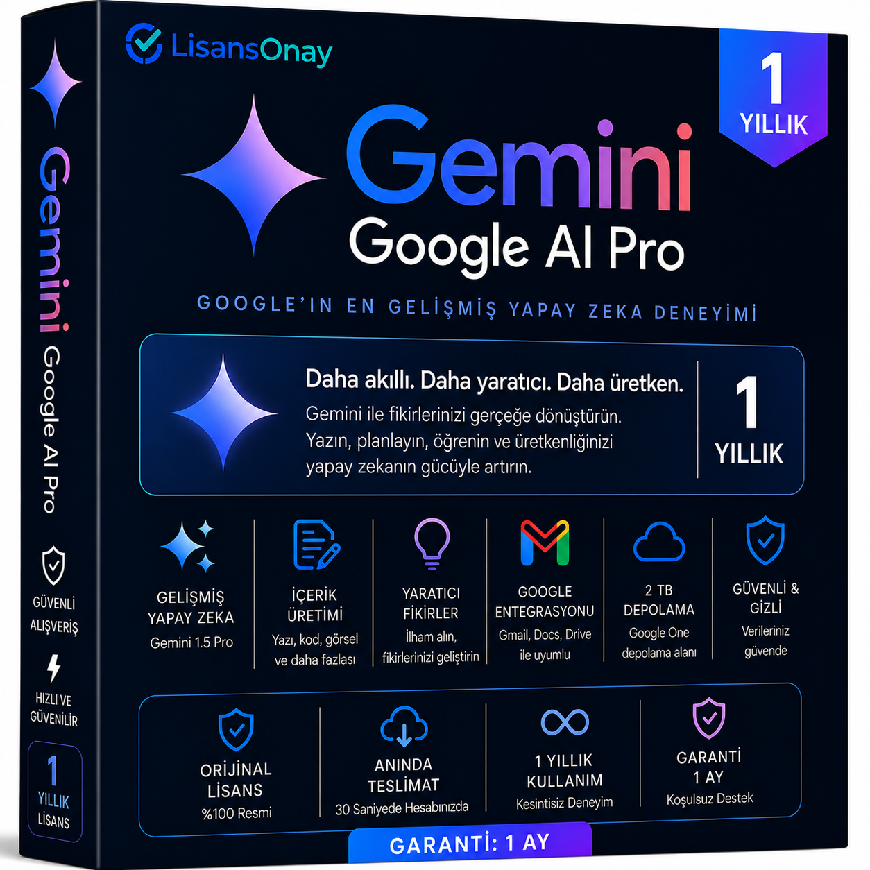 Google Gemini AI Pro 1 Yıllık Abonelik