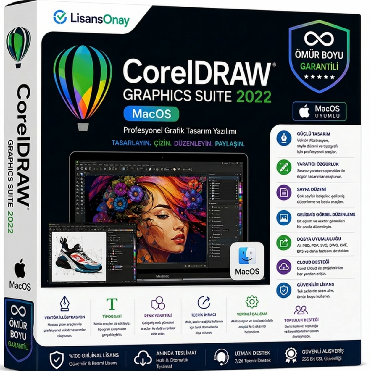 CorelDRAW Graphics Suite 2022 macOS Lisans Anahtarı