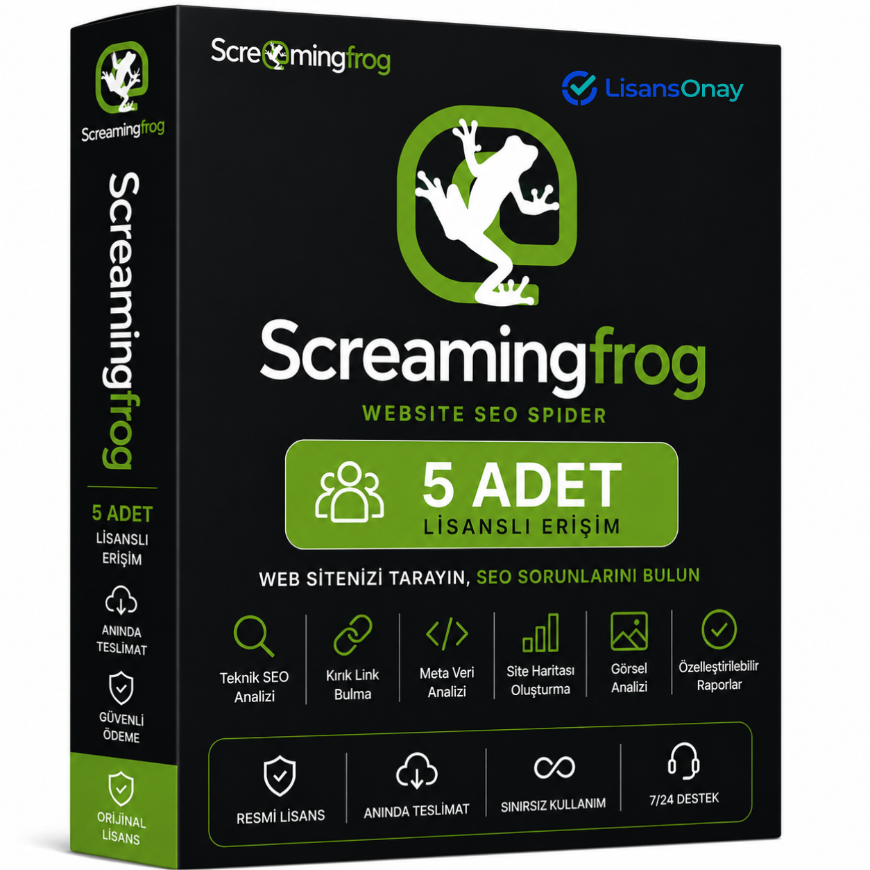 Screaming Frog SEO Spider 5 Kullanıcılı Lisans Anahtarı