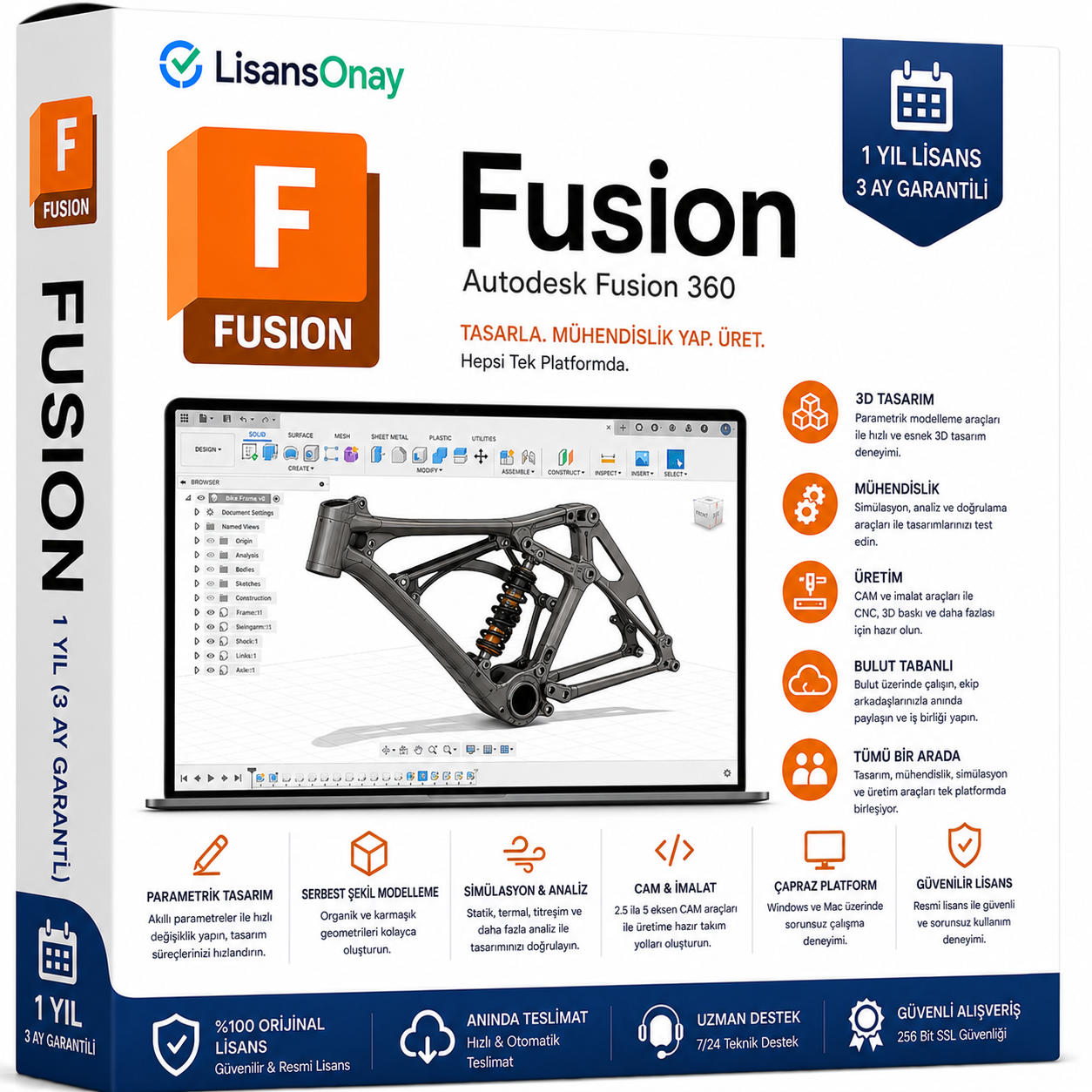 Fusion 1 Yıllık Abonelik Lisansı (3 Ay Garantili)