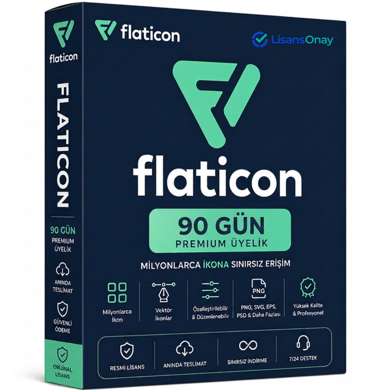 Flaticon Premium Üyelik (90 Gün)