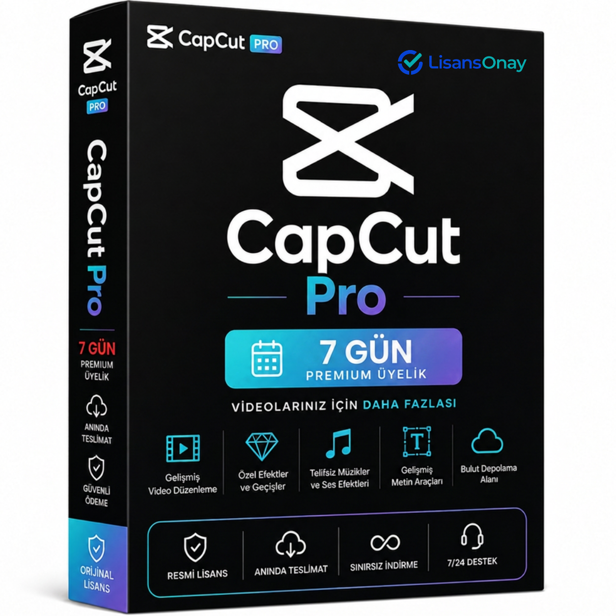Capcut Pro 7 Günlük Abonelik (Tam Garantili)