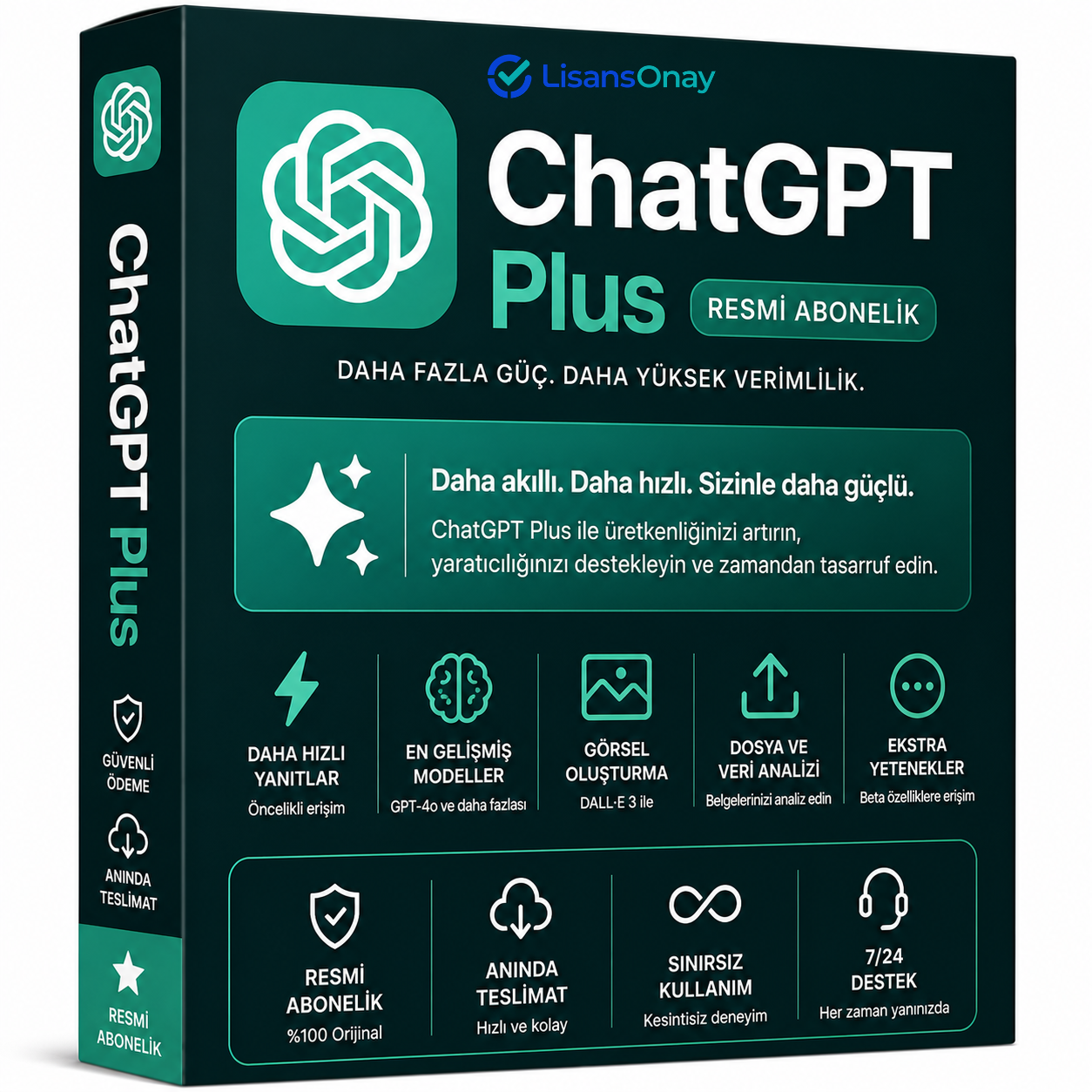 OpenAI ChatGPT Plus Kişisel Abonelik Hesabı (İlk Giriş Garantili)